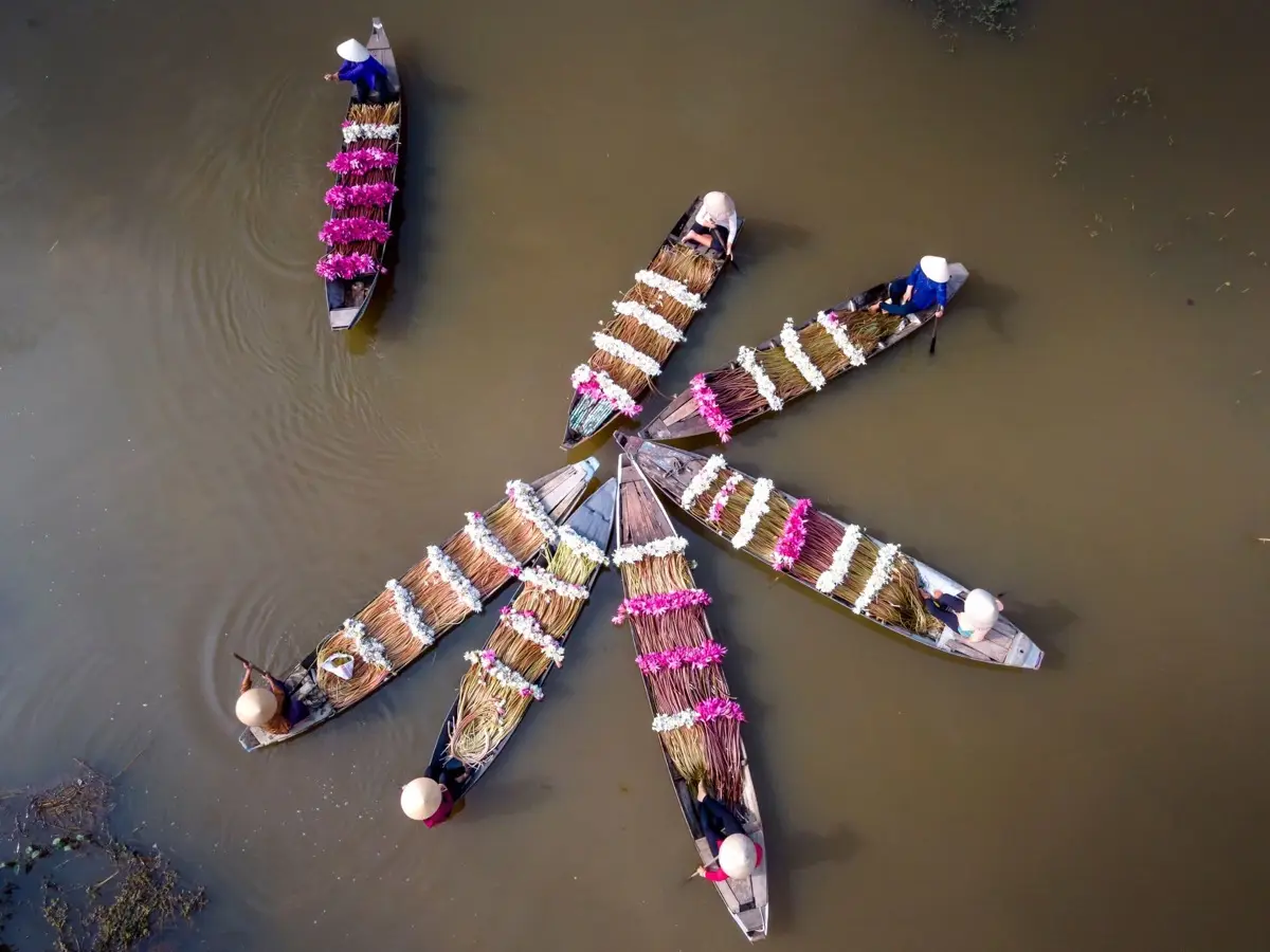 Floating markets and waterways of the Mekong Delta, southern Vietnam, photo 1
