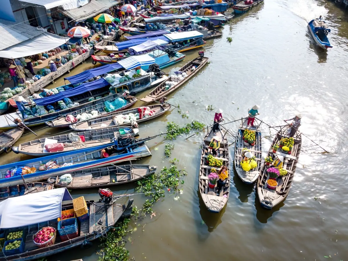 Floating markets and waterways of the Mekong Delta, southern Vietnam, photo 2