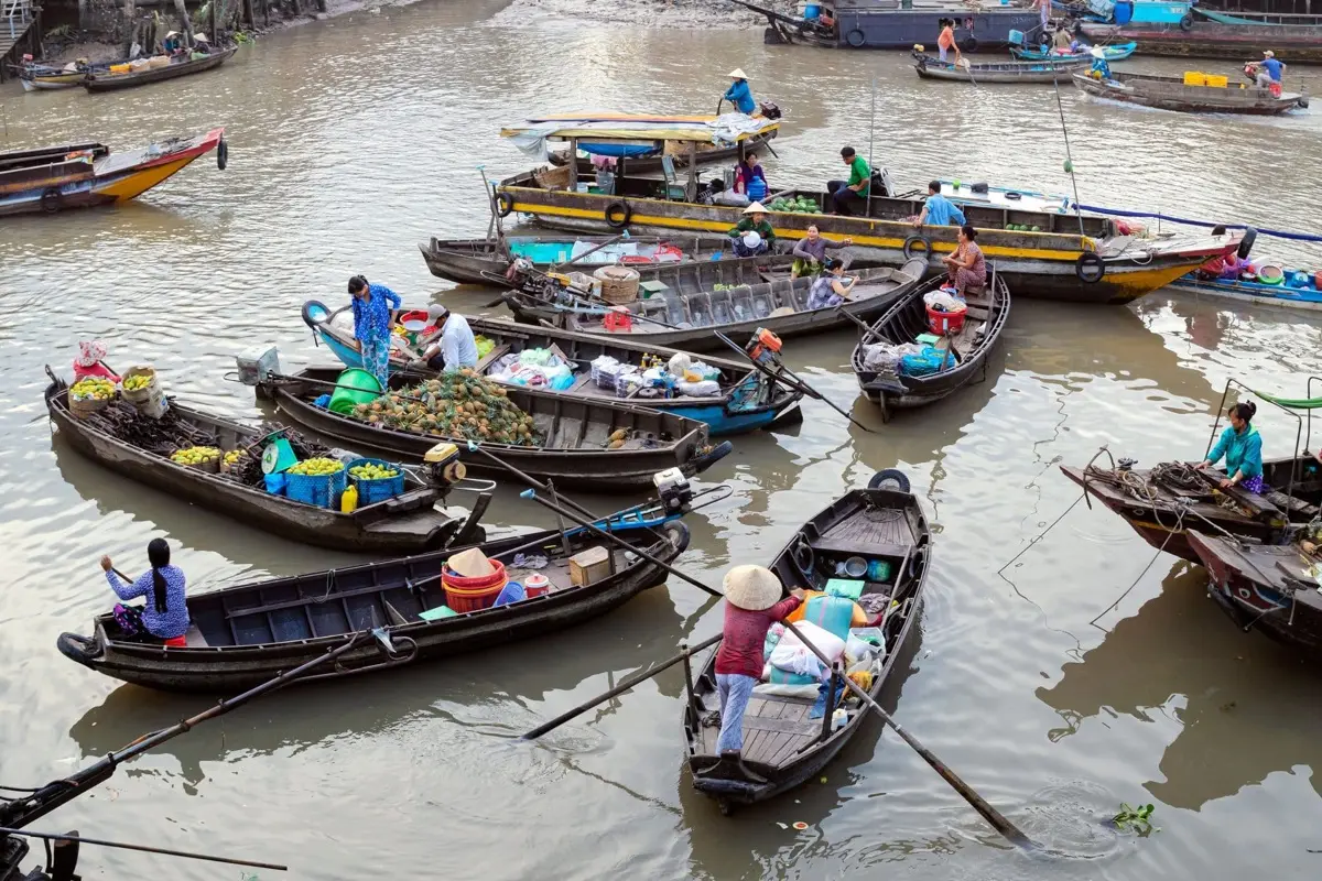 Floating markets and waterways of the Mekong Delta, southern Vietnam, photo 4